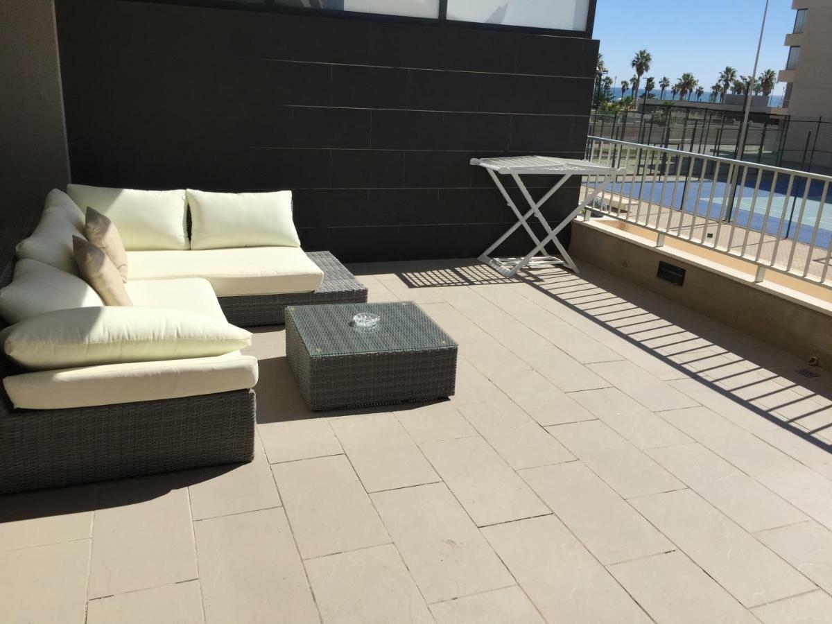 Apartamento Lujo, Primera Linea Playa, Garaje, Wifi, Piscina Climatizada Roquetas de Mar Kültér fotó